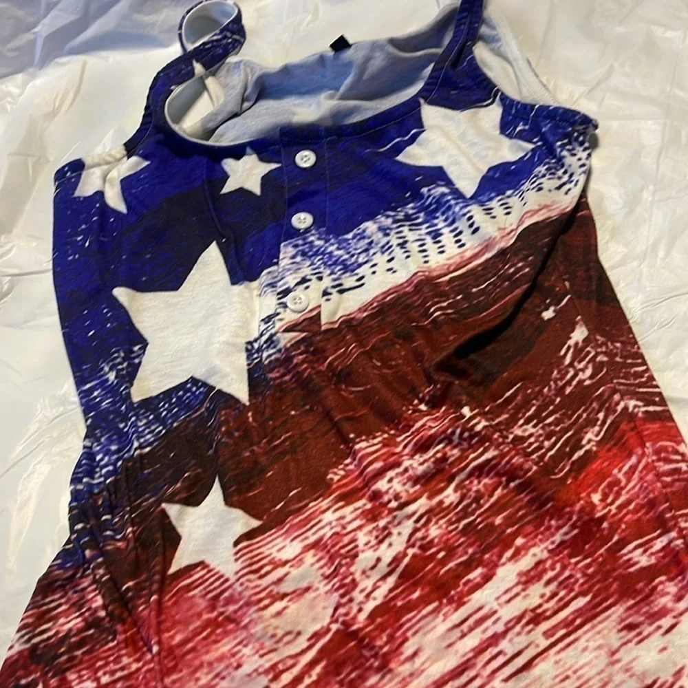 Red white blue tank size small - Picture 2 of 3